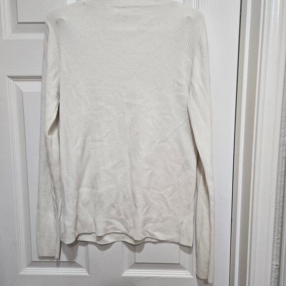 AG Adriano Goldschmied Wool Cashmere Ribbed Sweater XL - Picture 10 of 10